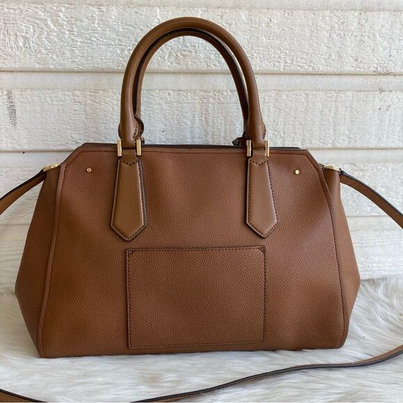 MICHAEL KORS Tan Acorn Hayes Satchel + Wallet Raven Jet Set Bedford Selma Mercer - Picture 6 of 12